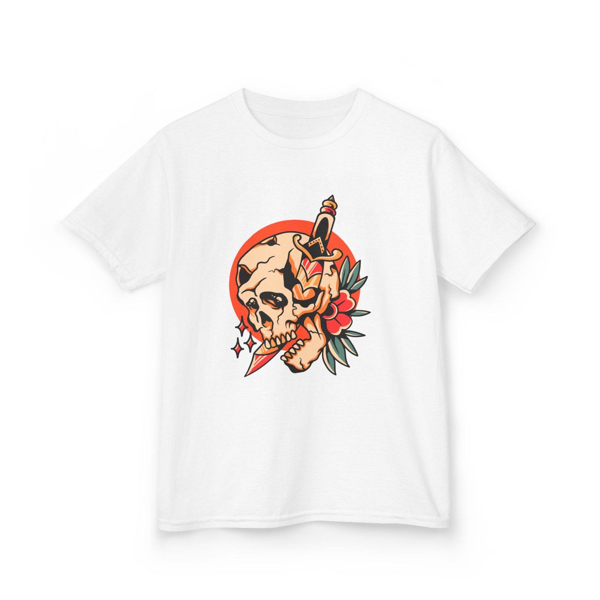 Edgy Skull Kids Tee - Cool Graphic T-Shirt for Boys and Girls